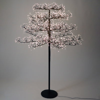 LED Baum 'Dolde', schwarz, warmweiß, 2560 LEDs, Länge ca. 180 cm LED Baum 'Dolde', schwarz, warmweiß, 2560 LEDs, Länge ca. 180 cm