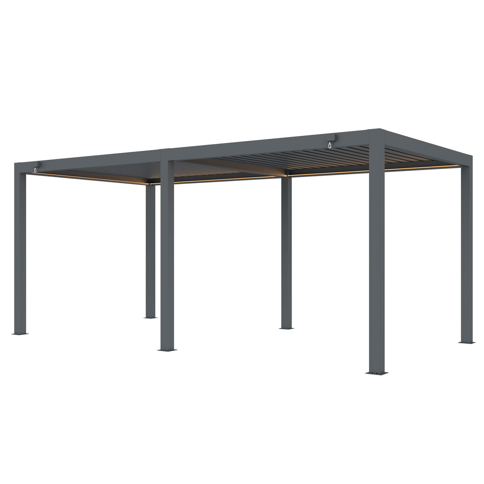 Seitenteil für Pergola, anthrazit, ca. 400 x 250 cm