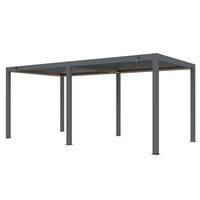 Seitenteil für Pergola, anthrazit, ca. 400 x 250 cm