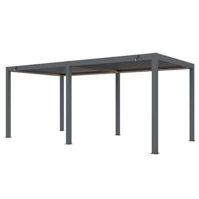 Seitenteil für Pergola, anthrazit, ca. 400 x 250 cm