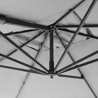 Pendelschirm 'Ravenna HFX', hellgrau, 340 x 270 cm