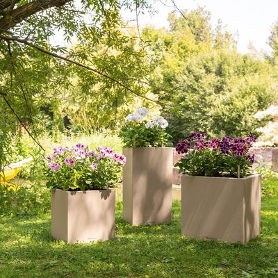 Lechuza 'Canto Stone 30 high', sandbeige, ca. 30 x 30 x H 56 cm