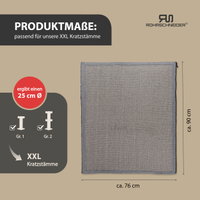 Rohrschneider Sisalmatte für XXL-Kratzstämme, grau