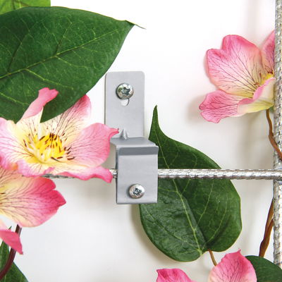 Spalierhalter, 4er-Set, silber, Edelstahl Spalierhalter, 4er-Set, silber, Edelstahl