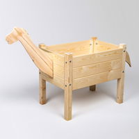 Kölle Kinderhochbeet 'Dino', natur, ca. 63 x 43 x H55 cm