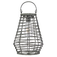 Solarlaterne 'Maris', grau, ca. Ø21 x H27 cm