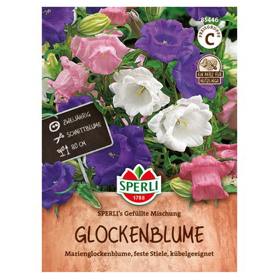 Sperli Blumensamenmischung, Glockenblume 'SPERLI's gefüllte Mischung' Sperli Blumensamenmischung, Glockenblume 'SPERLI's gefüllte Mischung'