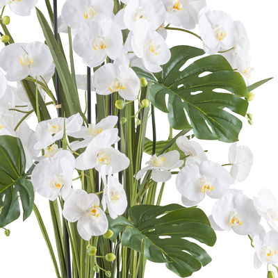 Kunstpflanze Phalaenopsis-Arrangement, grün/weiß, Höhe ca. 120 cm