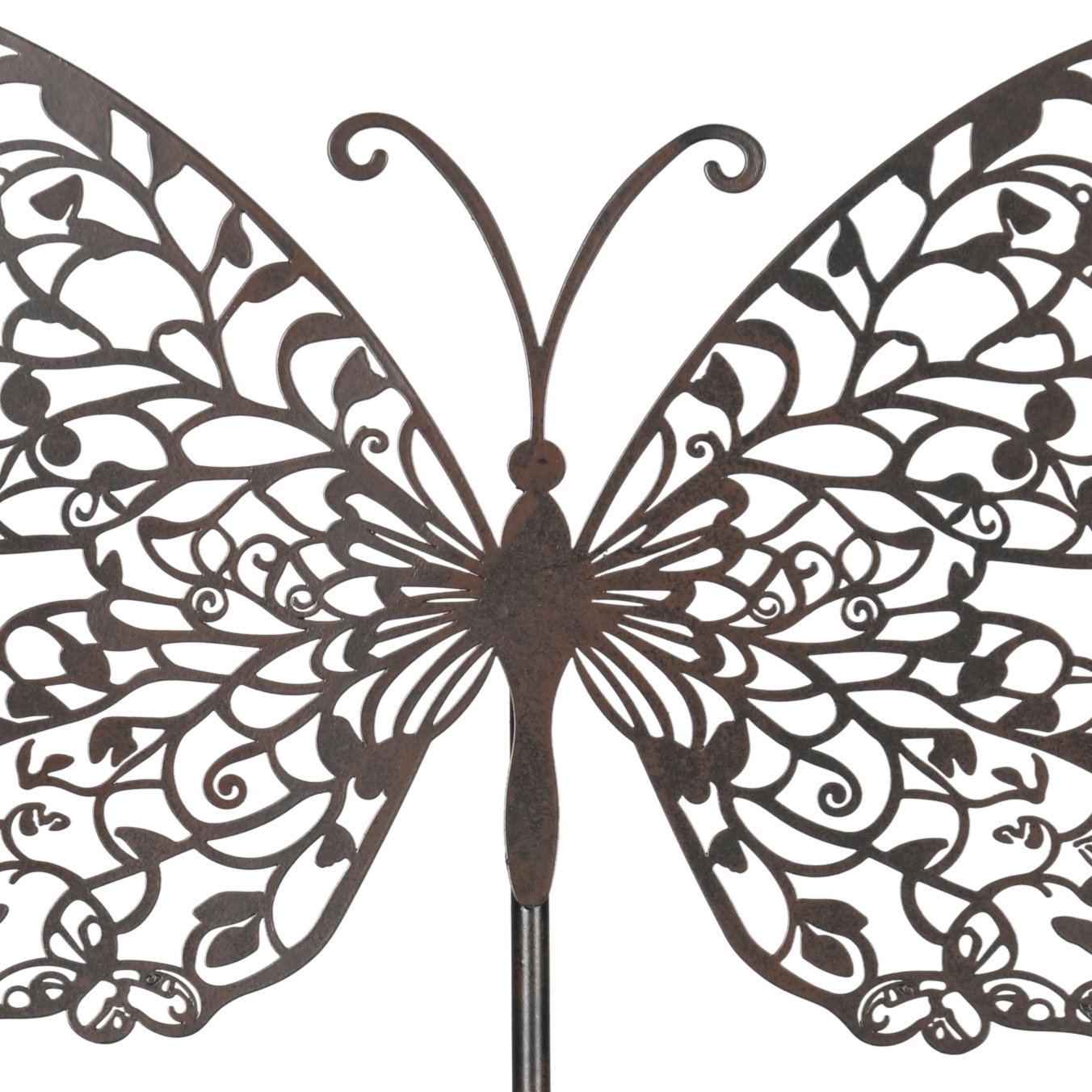 Schmetterling auf Stab, braun, Höhe ca. 108 cm Schmetterling auf Stab, braun, Höhe ca. 108 cm