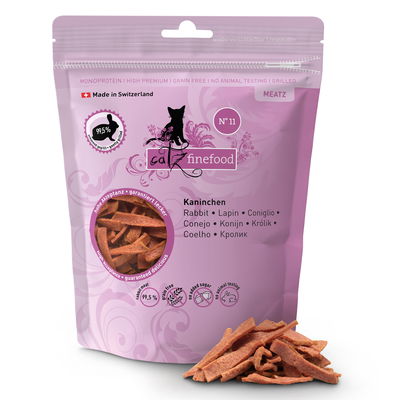 Ergänzungsfutter für Katzen, Catz Finefood Meatz No. 11, Kaninchen 45 g