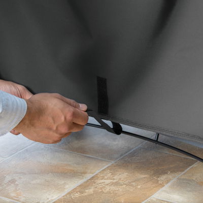 Weber Abdeckhaube für Q-Serie Grillgeräte, 100 % Polyester, schwarz Weber Abdeckhaube für Q-Serie Grillgeräte, 100 % Polyester, schwarz