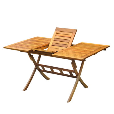 Balkon-Ausziehtisch 100/140x90 cm Akazienholz