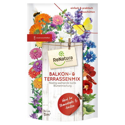 Saatgut 'Balkon- & Terrassenmix', 275 g, für ca. 5 qm