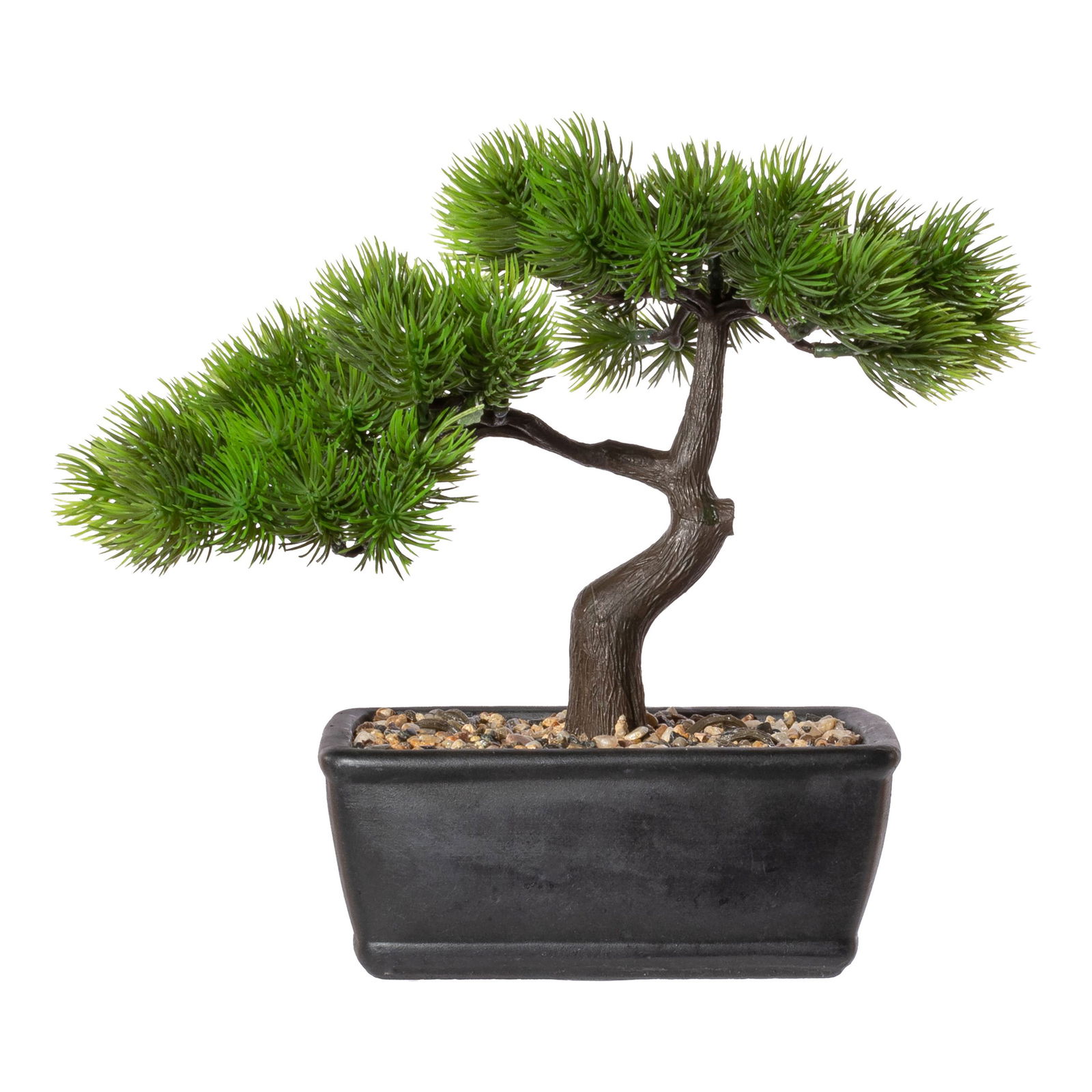 Kunstpflanze Bonsai-Lärche in Zementschale, Höhe ca. 25 cm