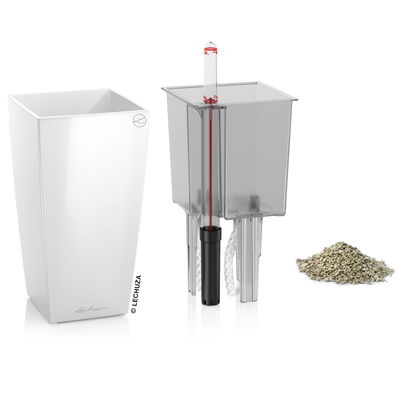 Lechuza 'Mini-Cubi', weiß, ca. 9,5 x 9,5 x H 18,5 cm