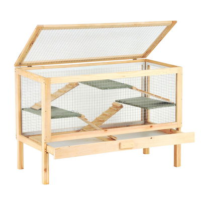 Silvio Design Nagervoliere Joe, natur, ca. 100x50x70  cm