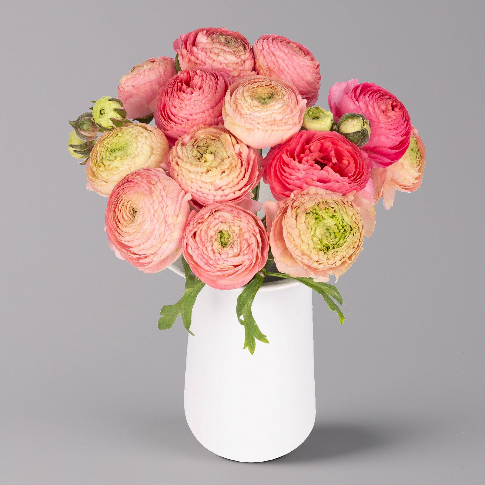 Blumenbund mit Ranunkeln, 15er-Bund, rosa, inkl. gratis Grußkarte