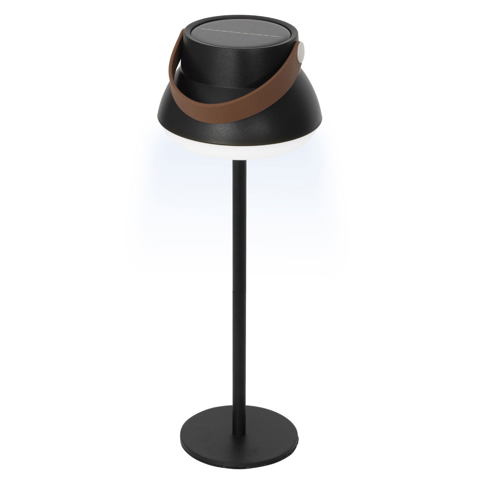 Solar-Tischlampe, schwarz, Höhe ca. 36,5 cm