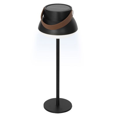 Solar-Tischlampe, schwarz, Höhe ca. 36,5 cm