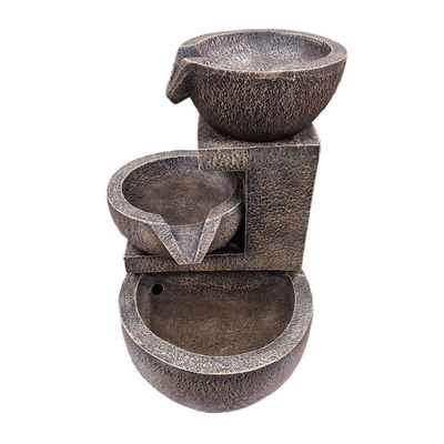 Solar-Kaskadenbrunnen 'Genoa' inkl. Solarpanel, grau, ca. 49 x 31 x 30 cm Solar-Kaskadenbrunnen 'Genoa' inkl. Solarpanel, grau, ca. 49 x 31 x 30 cm