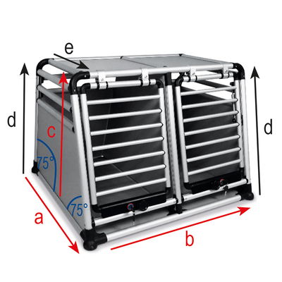 Nobby Auto-Transportbox 'Round Corner' doppelt, Aluminium Nobby Auto-Transportbox 'Round Corner' doppelt, Aluminium