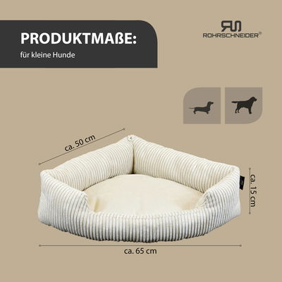 Silvio Design Eck-Kuschelsofa 'Tabby', Größe 1, ca. 50 x 65 cm