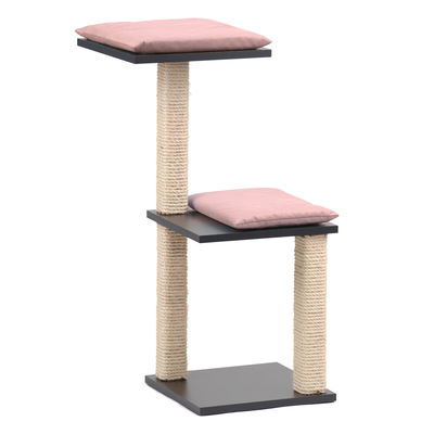 Silvio Design Katzenbaum 'Jaimie', anthrazit, Kissen in rosa Silvio Design Katzenbaum 'Jaimie', anthrazit, Kissen in rosa