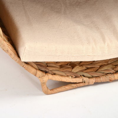 Silvio Design Katzenliege 'Otis', natur, Kissen in rohweiß Silvio Design Katzenliege 'Otis', natur, Kissen in rohweiß