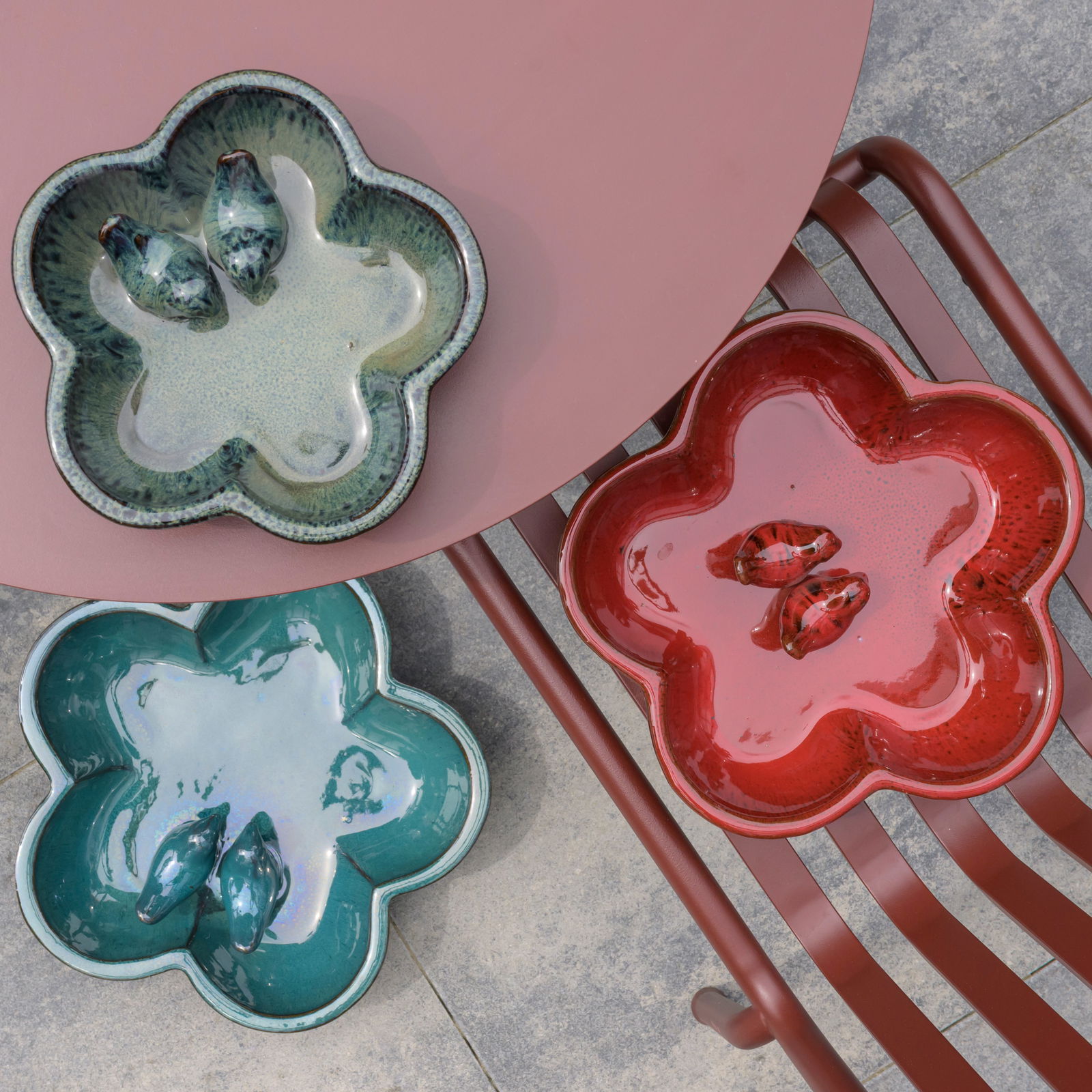 Kölle Vogeltränke, grün, Ø 32 x 6,5 cm