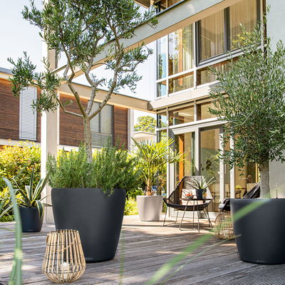 Lechuza 'Classico Color 43', schiefergrau, ca. Ø 42 x H 39,5 cm Lechuza 'Classico Color 43', schiefergrau, ca. Ø 42 x H 39,5 cm