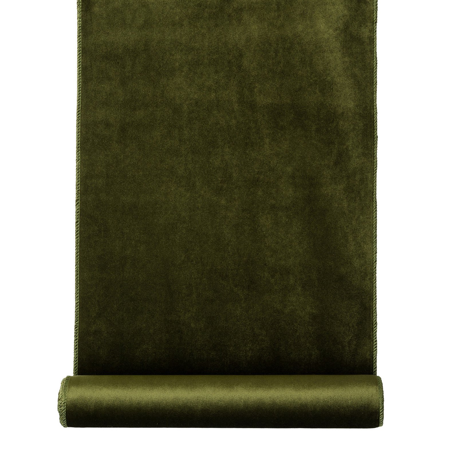 2er-Set Dekostoffrolle, Samt, in Grün, 35 x 180 cm