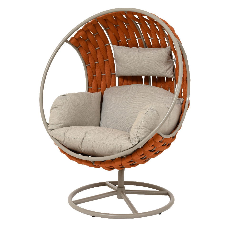 Drehsessel 'Houston' inkl. Kissen, terrabraun