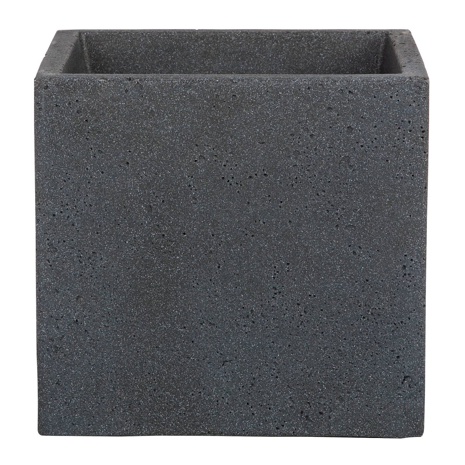 Pflanzkübel 'C-Cube', Stony Black, 38 x 39 x H 33 cm, 44 Liter
