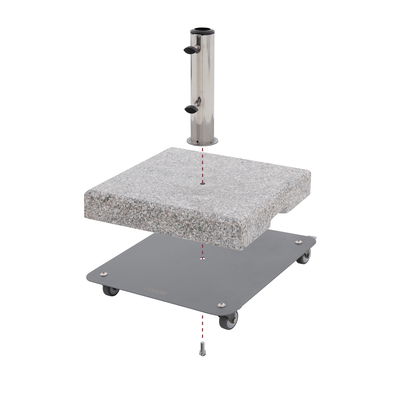 Doppler Fahrgestell 'Vario', anthrazit, ca. 42 x 42 cm Doppler Fahrgestell 'Vario', anthrazit, ca. 42 x 42 cm