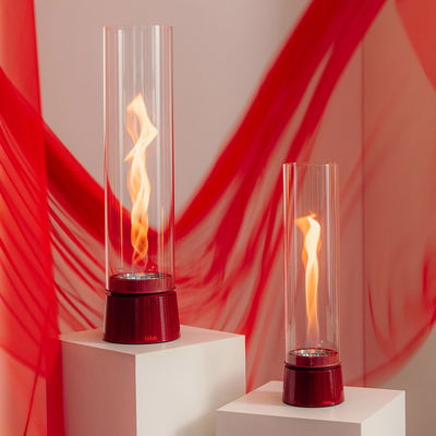 Höfats Tischfeuer 'Spin Air 1200', rot, Edelstahl, Ø13,8 x H54 cm Höfats Tischfeuer 'Spin Air 1200', rot, Edelstahl, Ø13,8 x H54 cm