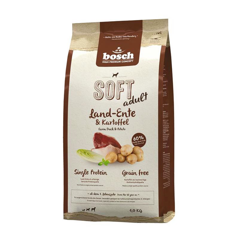 Bosch HPC Soft Adult, Land-Ente und Kartoffel, getreidefrei, 1 kg