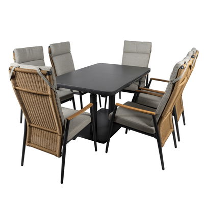 Kölle Ausziehtisch 'Florence', anthrazit, ca. 140-180 x 90 x H 54-75,5 cm Kölle Ausziehtisch 'Florence', anthrazit, ca. 140-180 x 90 x H 54-75,5 cm