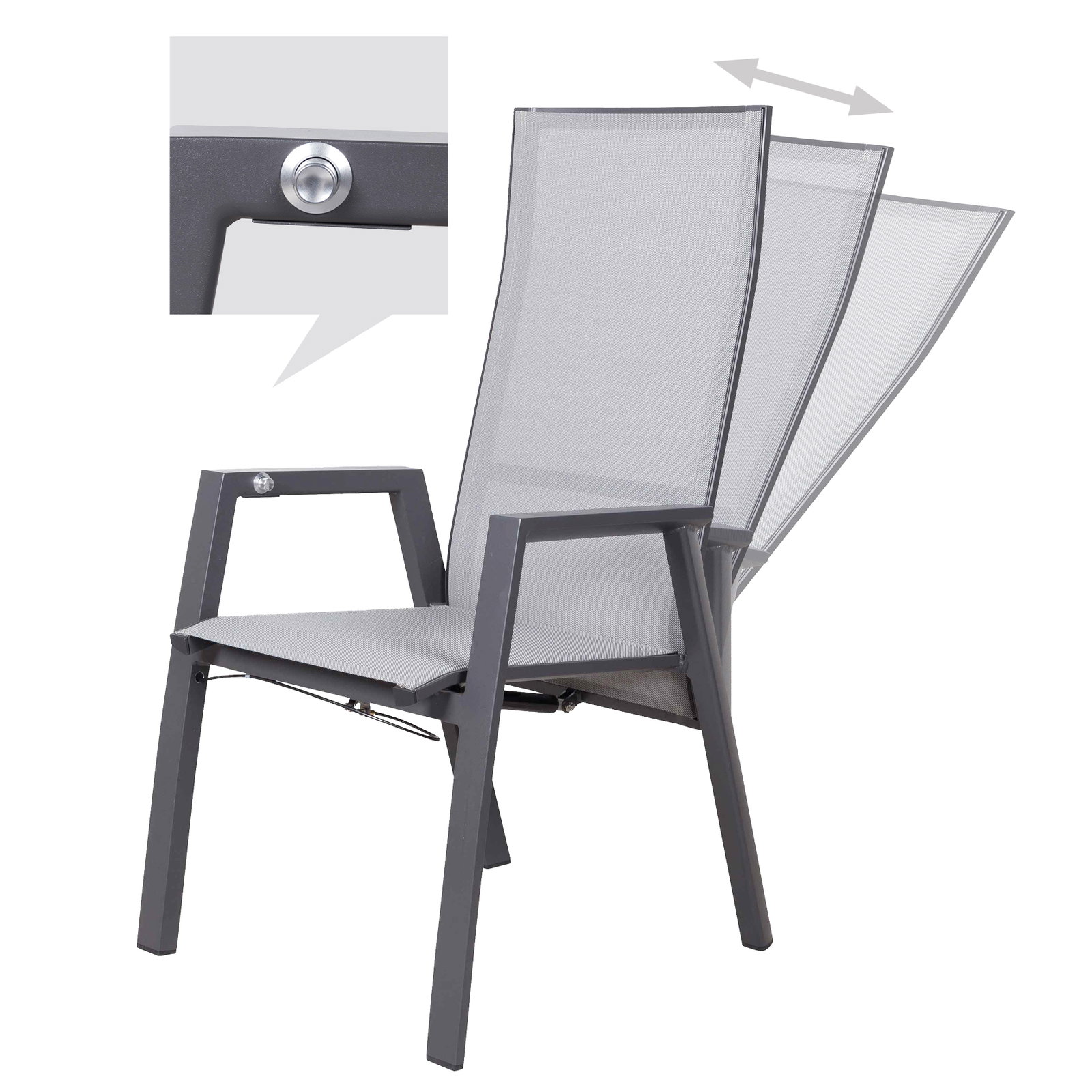 Kölle Hochlehnersessel 'Iris', Rücken verstellbar Kölle Hochlehnersessel 'Iris', Rücken verstellbar