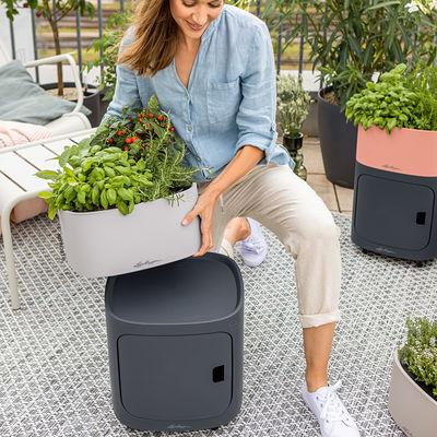 Lechuza 'Pila Color Storage', schiefergrau, ca. 35 x 35 x H 32,5 cm Lechuza 'Pila Color Storage', schiefergrau, ca. 35 x 35 x H 32,5 cm