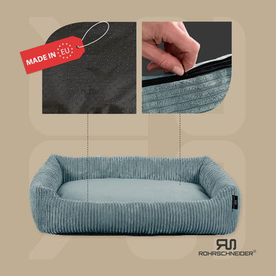 Rohrschneider Hundebett 'Coon', türkis, ca. 60 x 40 cm Rohrschneider Hundebett 'Coon', türkis, ca. 60 x 40 cm