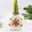 Amaryllis in Wachs, Dekor 'Snow Flakes', handbemalt, Blüte rot