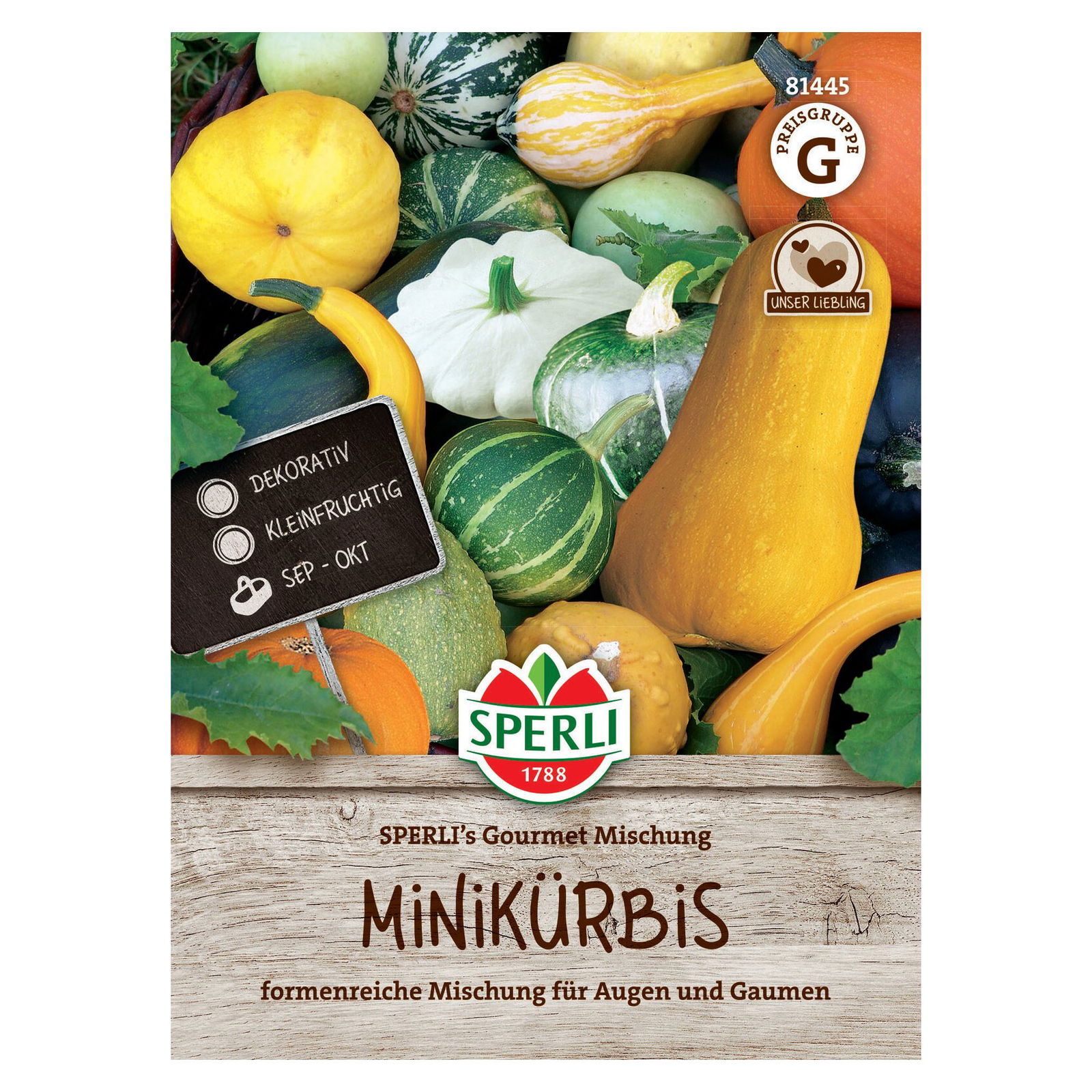 Saatgut Minikürbis Gourmet Mischung