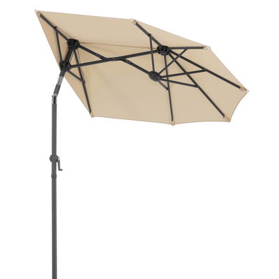 Balkonschirm Salerno Mezza, mit Schutzhülle, ca. 150 x 150 cm, natur Balkonschirm Salerno Mezza, mit Schutzhülle, ca. 150 x 150 cm, natur