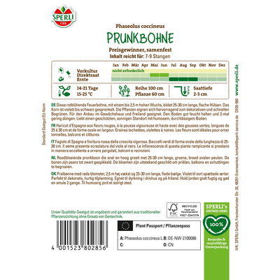 Sperli Saatgut Prunkbohne 'Preisgewinner', grün Sperli Saatgut Prunkbohne 'Preisgewinner', grün