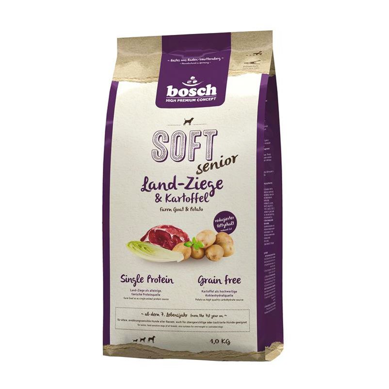 Bosch HPC Soft Senior, Land-Ziege und Kartoffel getreidefrei, 1 kg