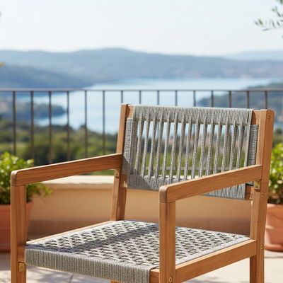 Kölle Balkongruppe 'Fortuna', braun/grau, 3-teilig