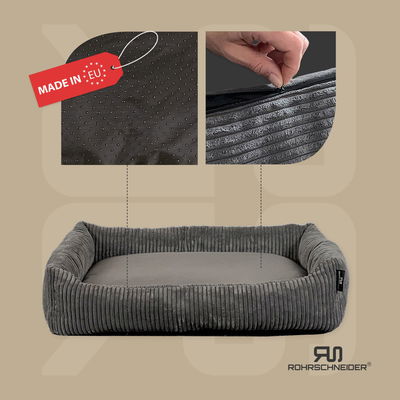 Tierbett 'Coon', grau, ca. 60 x 40 cm Tierbett 'Coon', grau, ca. 60 x 40 cm