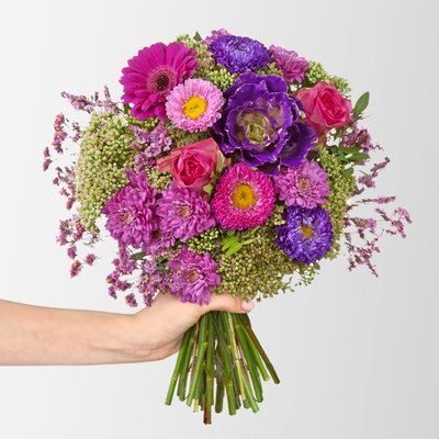 Blumenstrauß 'Schöner Augenblick', handgebunden Blumenstrauß 'Schöner Augenblick', handgebunden