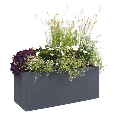 Eda Pflanzkasten 'Volcania Hutch', anthrazit, ca. 99,5 x 39,5 x H 43,5 cm Eda Pflanzkasten 'Volcania Hutch', anthrazit, ca. 99,5 x 39,5 x H 43,5 cm