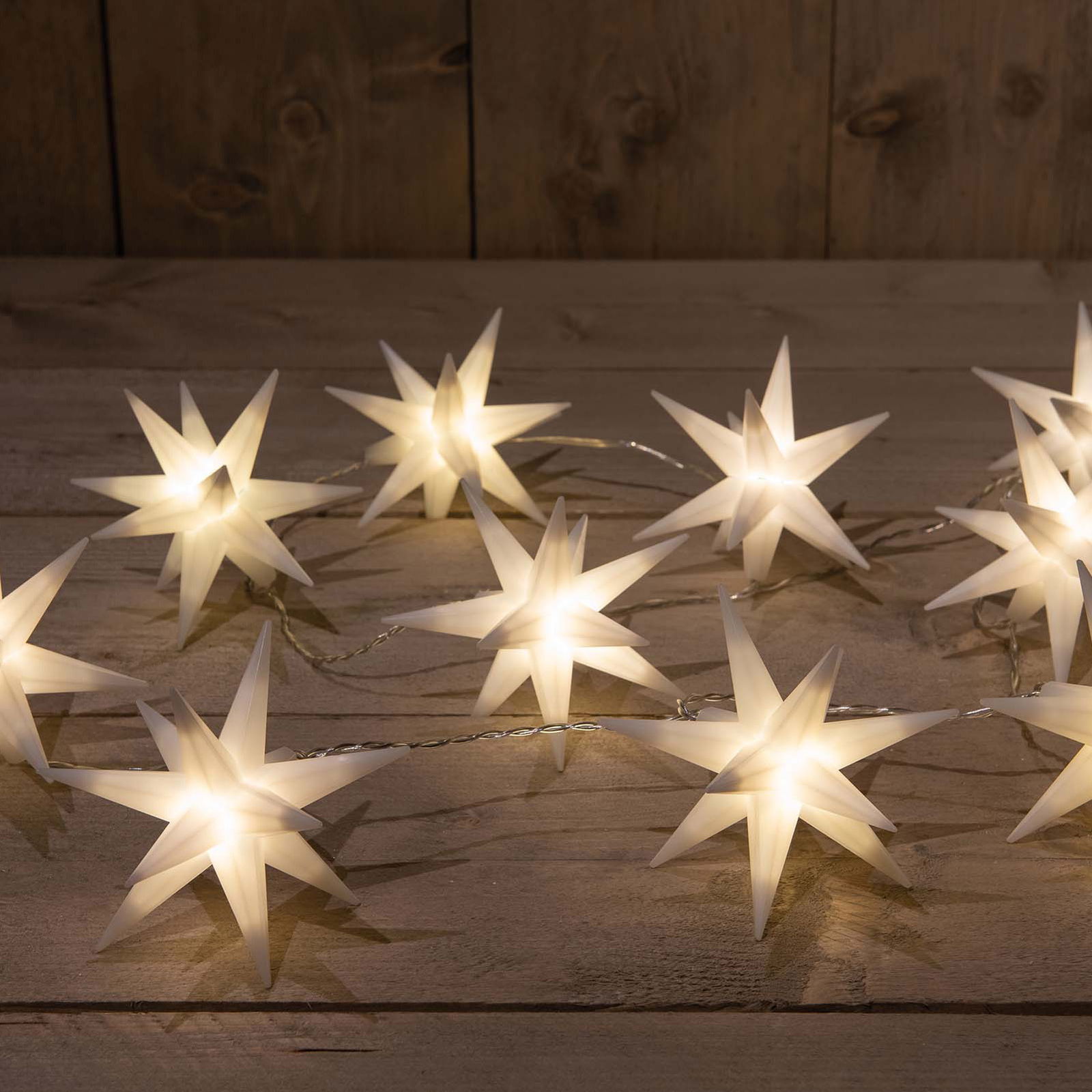 LED-Sternenkette, warmweiß, Länge ca. 150 cm